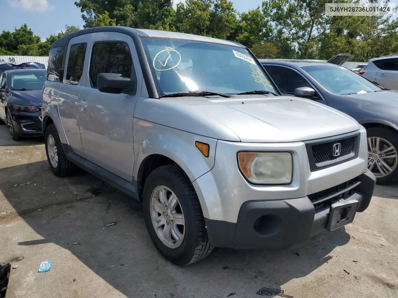 2006 Honda Element Ex VIN: 5J6YH28736L011424 Lot: 69455434