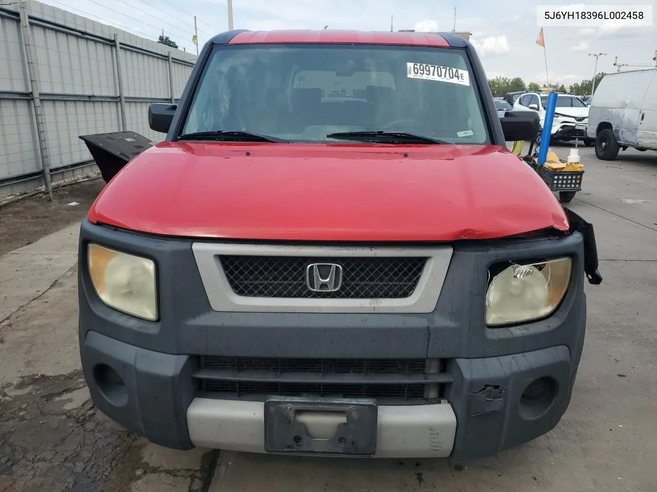 2006 Honda Element Lx VIN: 5J6YH18396L002458 Lot: 69970704