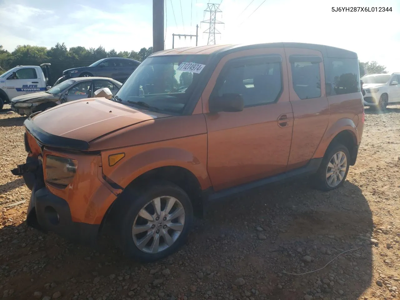 2006 Honda Element Ex VIN: 5J6YH287X6L012344 Lot: 71274974