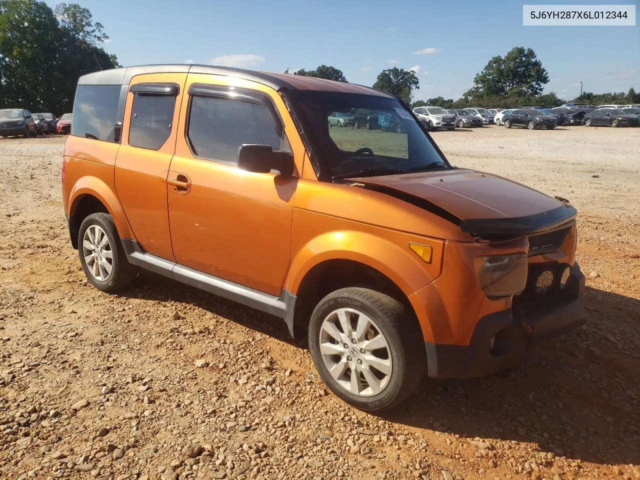 2006 Honda Element Ex VIN: 5J6YH287X6L012344 Lot: 71274974