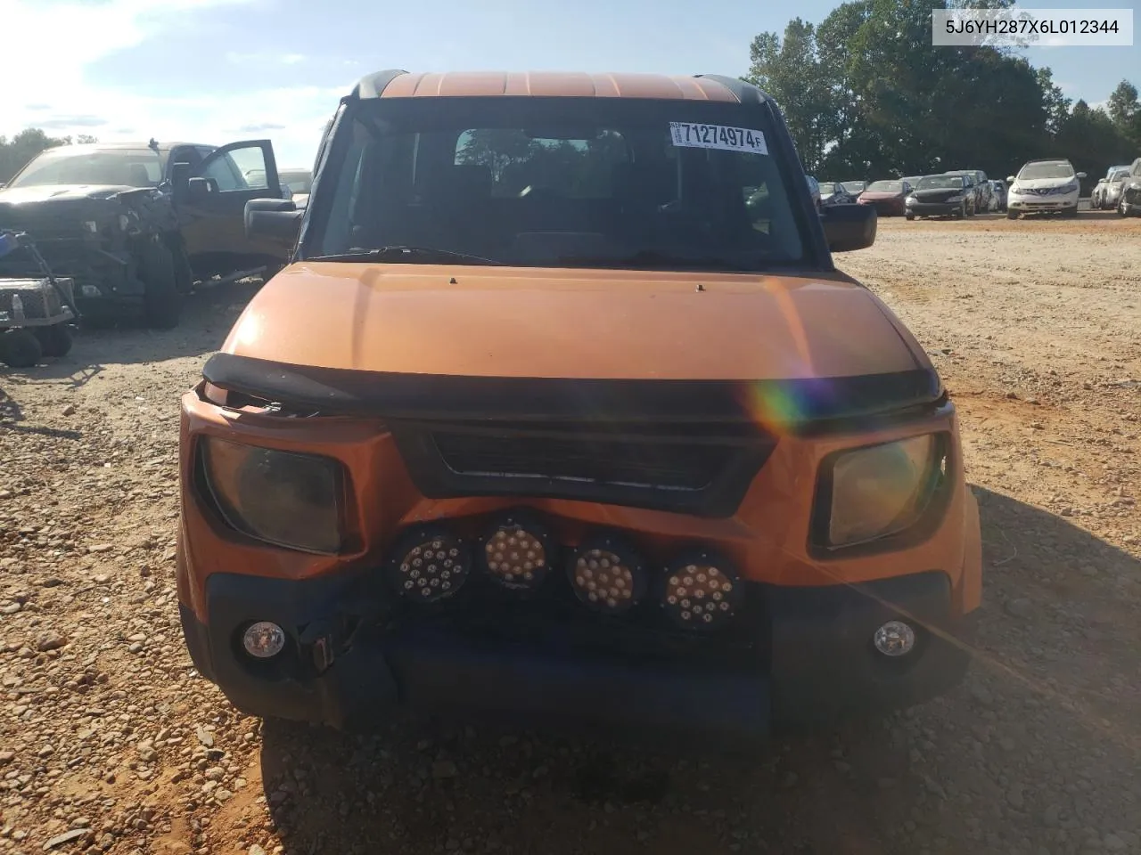 2006 Honda Element Ex VIN: 5J6YH287X6L012344 Lot: 71274974