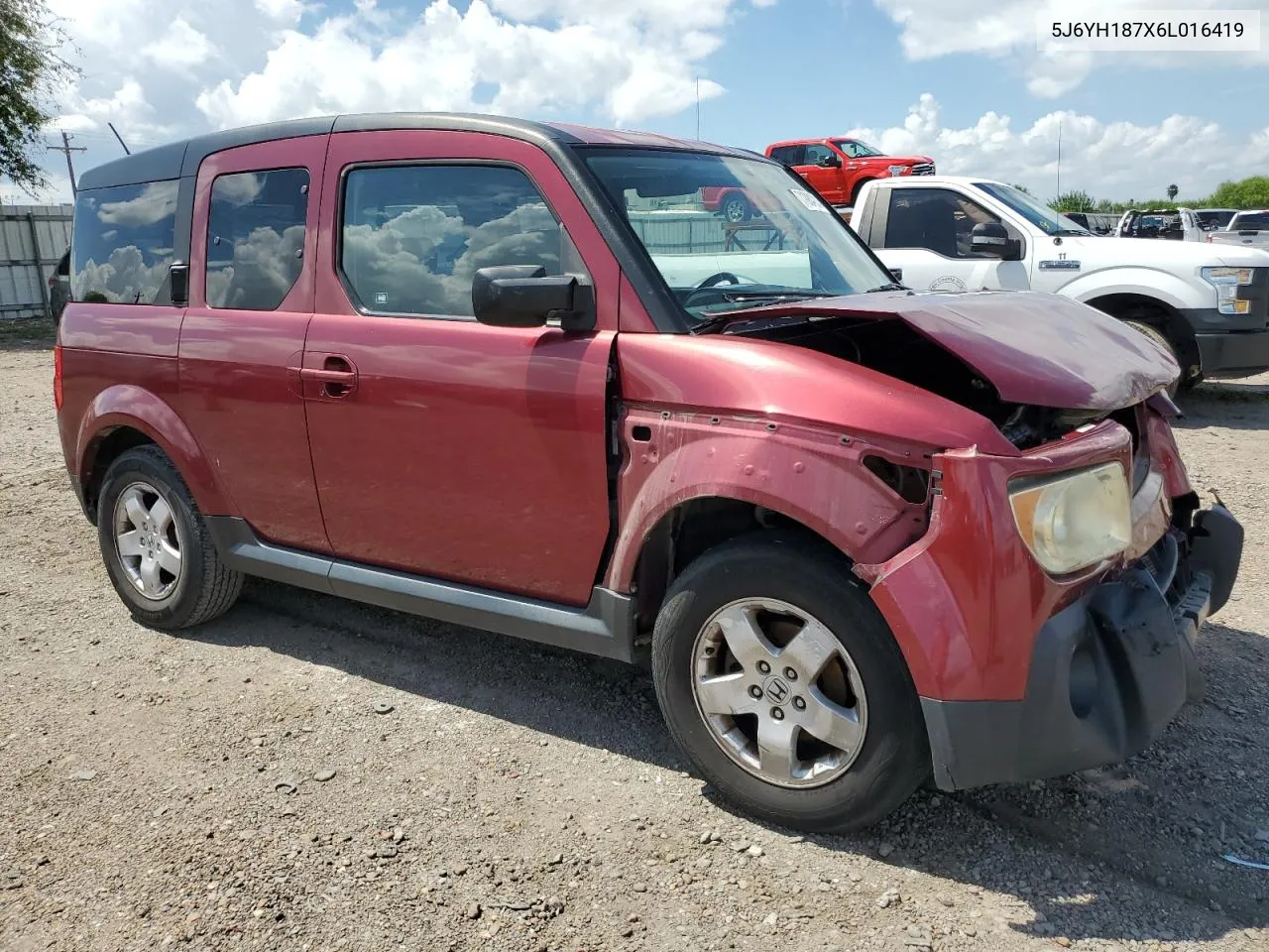 2006 Honda Element Ex VIN: 5J6YH187X6L016419 Lot: 71984924