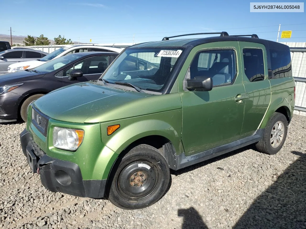 2006 Honda Element Ex VIN: 5J6YH28746L005048 Lot: 72536344