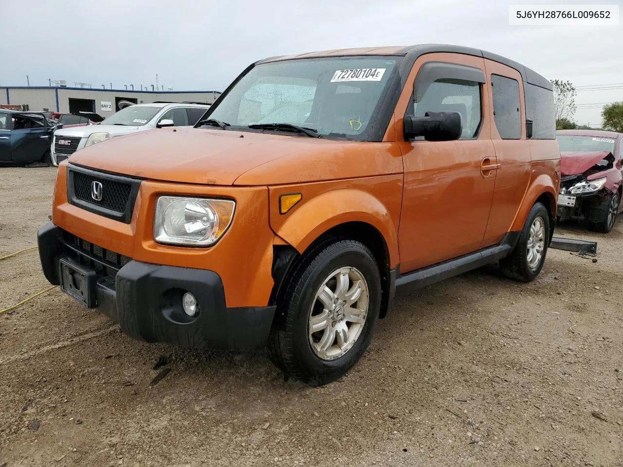 2006 Honda Element Ex VIN: 5J6YH28766L009652 Lot: 72780104