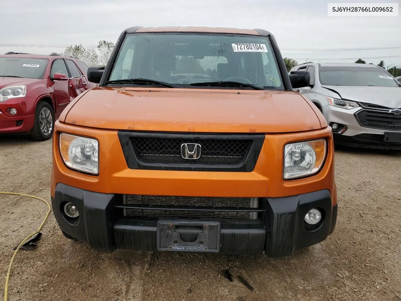 2006 Honda Element Ex VIN: 5J6YH28766L009652 Lot: 72780104