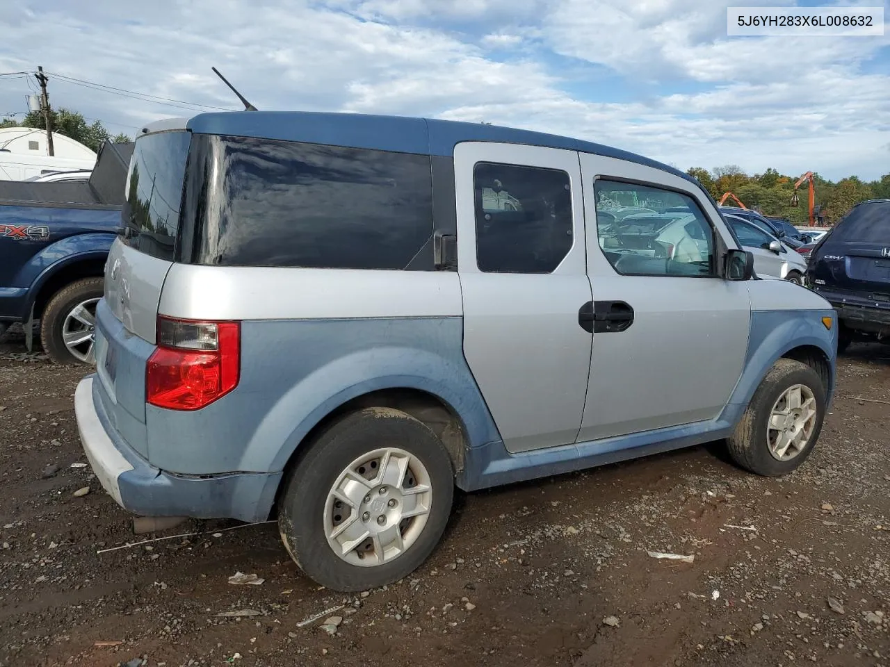 2006 Honda Element Lx VIN: 5J6YH283X6L008632 Lot: 72811334