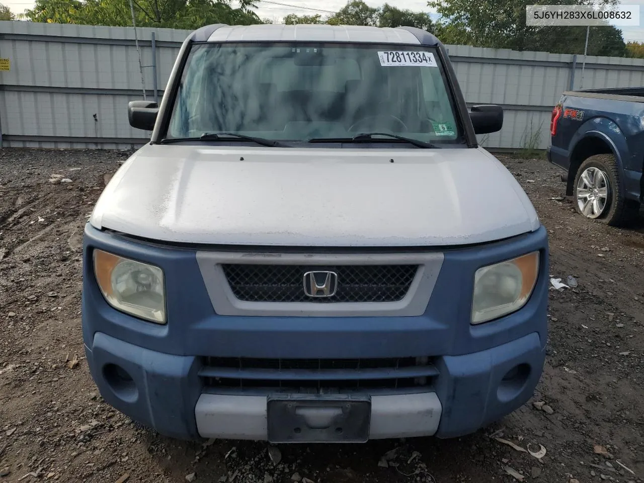 2006 Honda Element Lx VIN: 5J6YH283X6L008632 Lot: 72811334