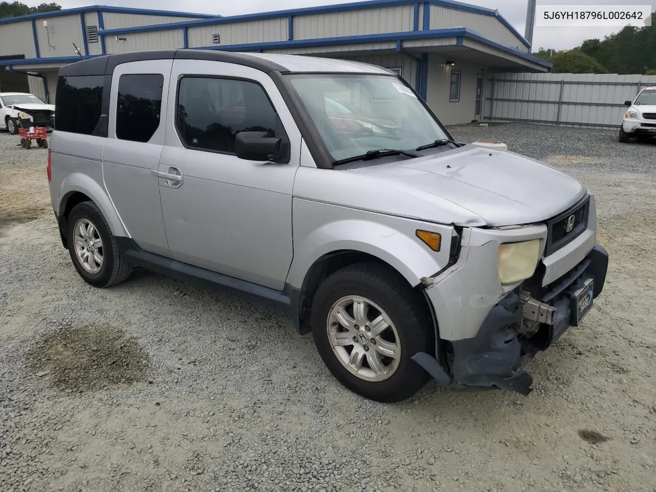 2006 Honda Element Ex VIN: 5J6YH18796L002642 Lot: 72960814