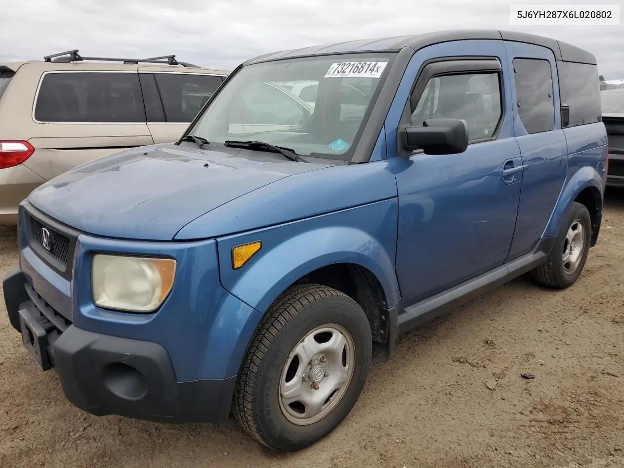 2006 Honda Element Ex VIN: 5J6YH287X6L020802 Lot: 73216814