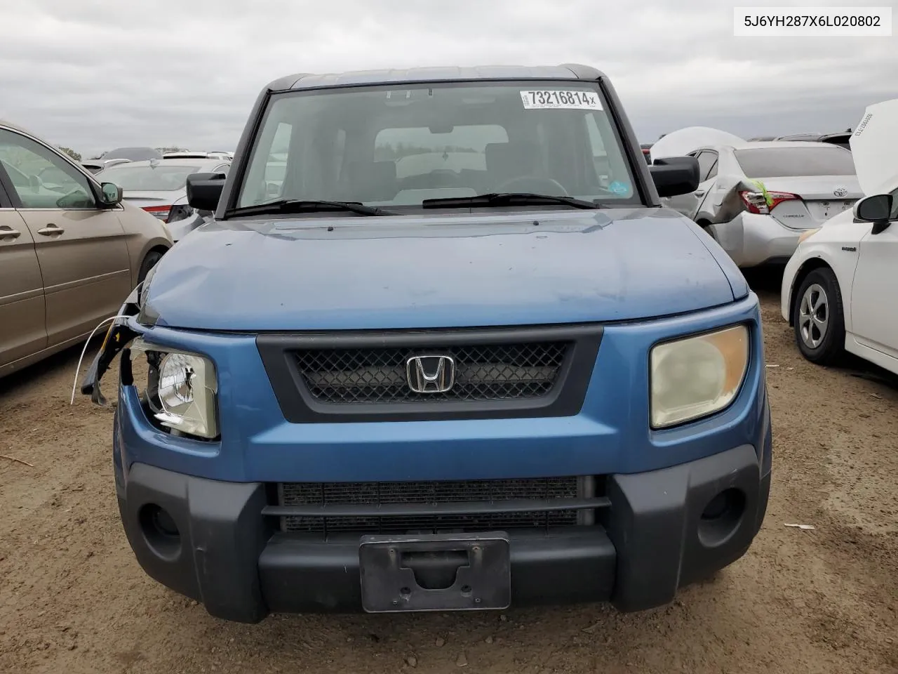 2006 Honda Element Ex VIN: 5J6YH287X6L020802 Lot: 73216814