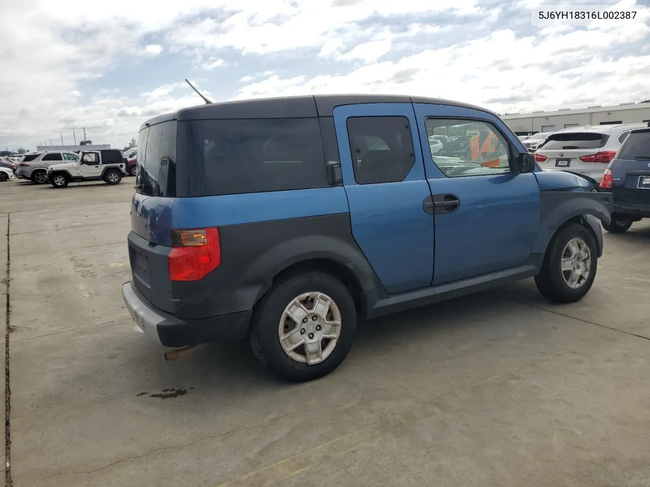 2006 Honda Element Lx VIN: 5J6YH18316L002387 Lot: 73656914