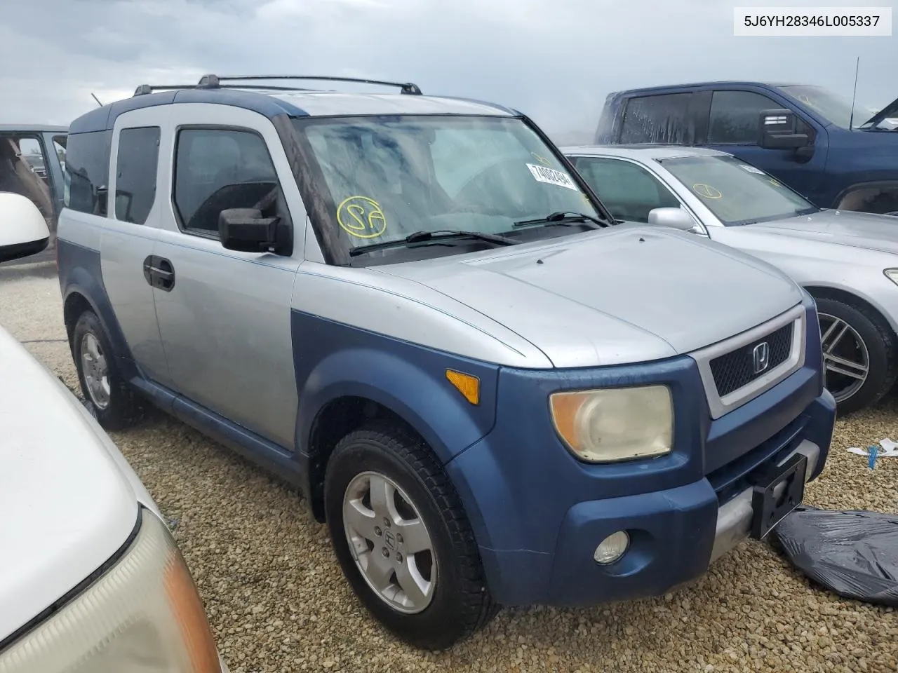 2006 Honda Element Lx VIN: 5J6YH28346L005337 Lot: 74002494