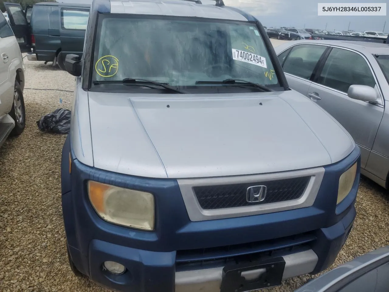 2006 Honda Element Lx VIN: 5J6YH28346L005337 Lot: 74002494