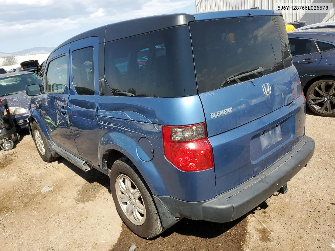 2006 Honda Element Ex VIN: 5J6YH28766L026578 Lot: 74375354