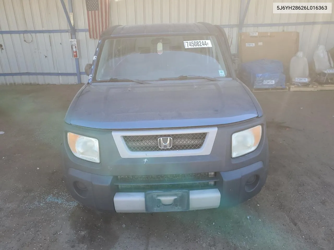 2006 Honda Element Ex VIN: 5J6YH28626L016363 Lot: 74508244