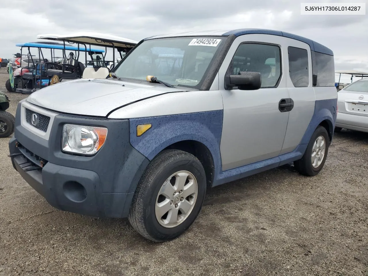 2006 Honda Element Lx VIN: 5J6YH17306L014287 Lot: 74942924