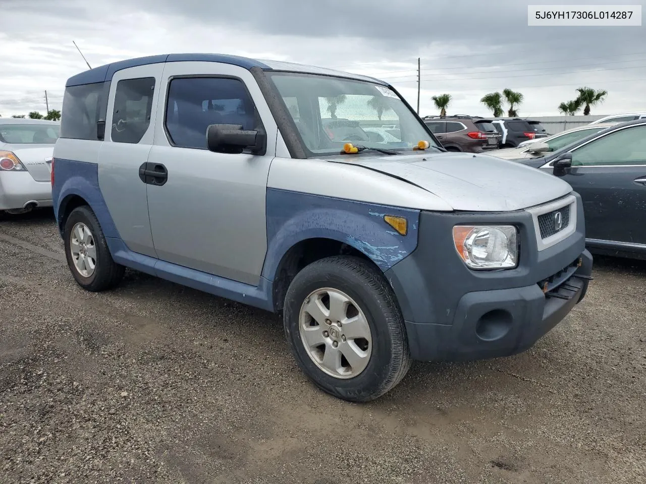 2006 Honda Element Lx VIN: 5J6YH17306L014287 Lot: 74942924