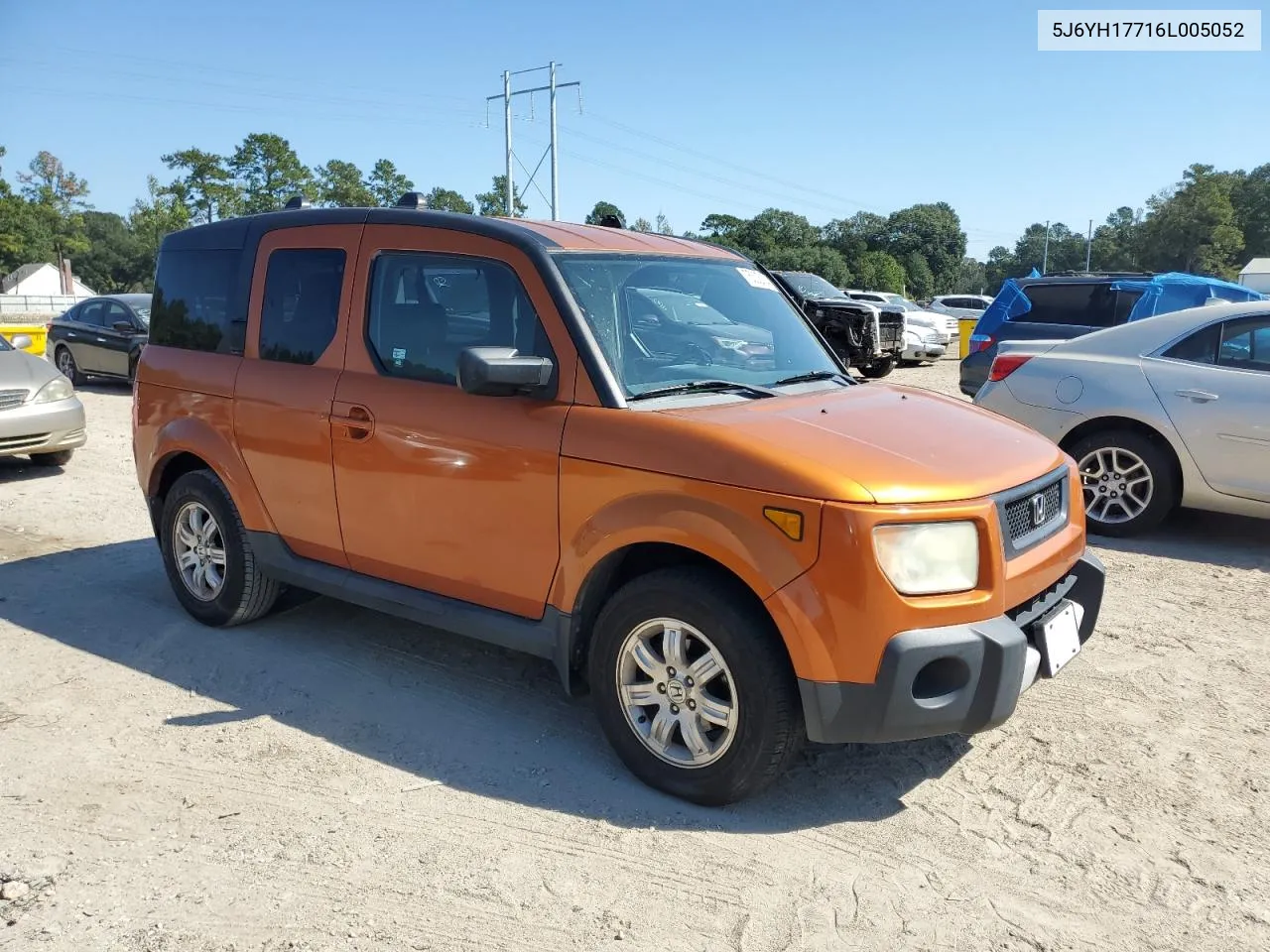 2006 Honda Element Ex VIN: 5J6YH17716L005052 Lot: 75533334