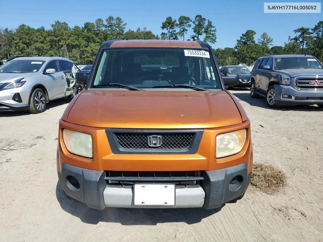 2006 Honda Element Ex VIN: 5J6YH17716L005052 Lot: 75533334