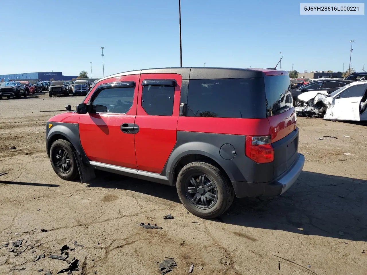 2006 Honda Element Ex VIN: 5J6YH28616L000221 Lot: 75769384