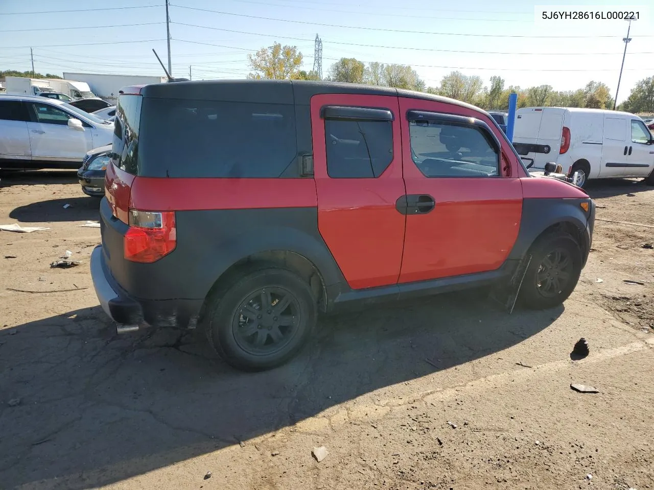 2006 Honda Element Ex VIN: 5J6YH28616L000221 Lot: 75769384