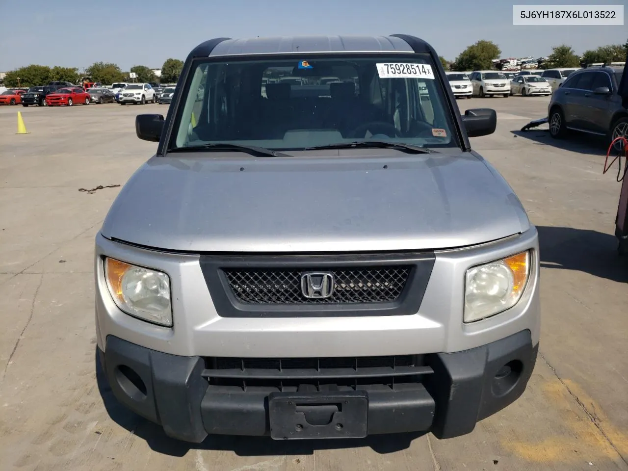 2006 Honda Element Ex VIN: 5J6YH187X6L013522 Lot: 75928514