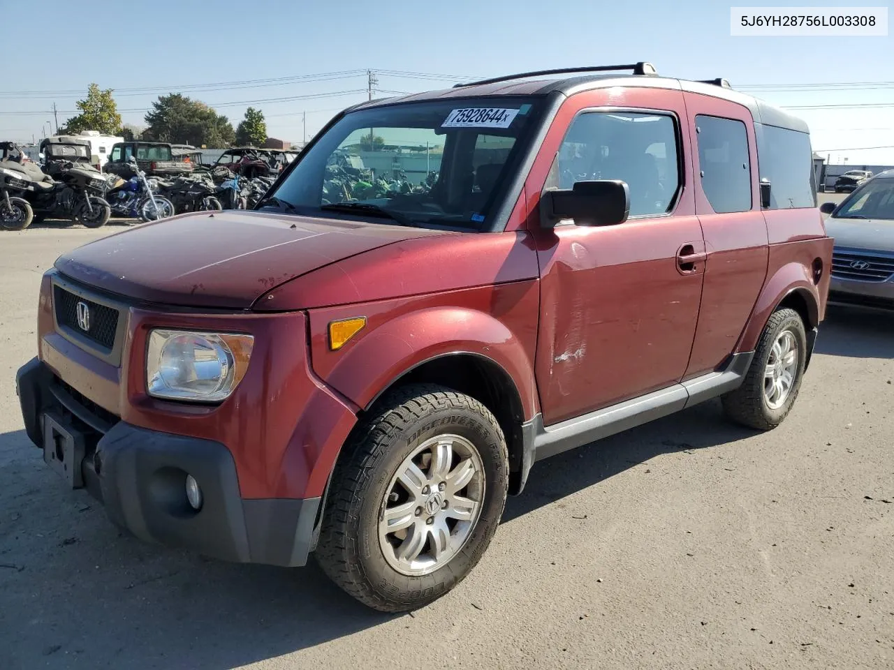 2006 Honda Element Ex VIN: 5J6YH28756L003308 Lot: 75928644