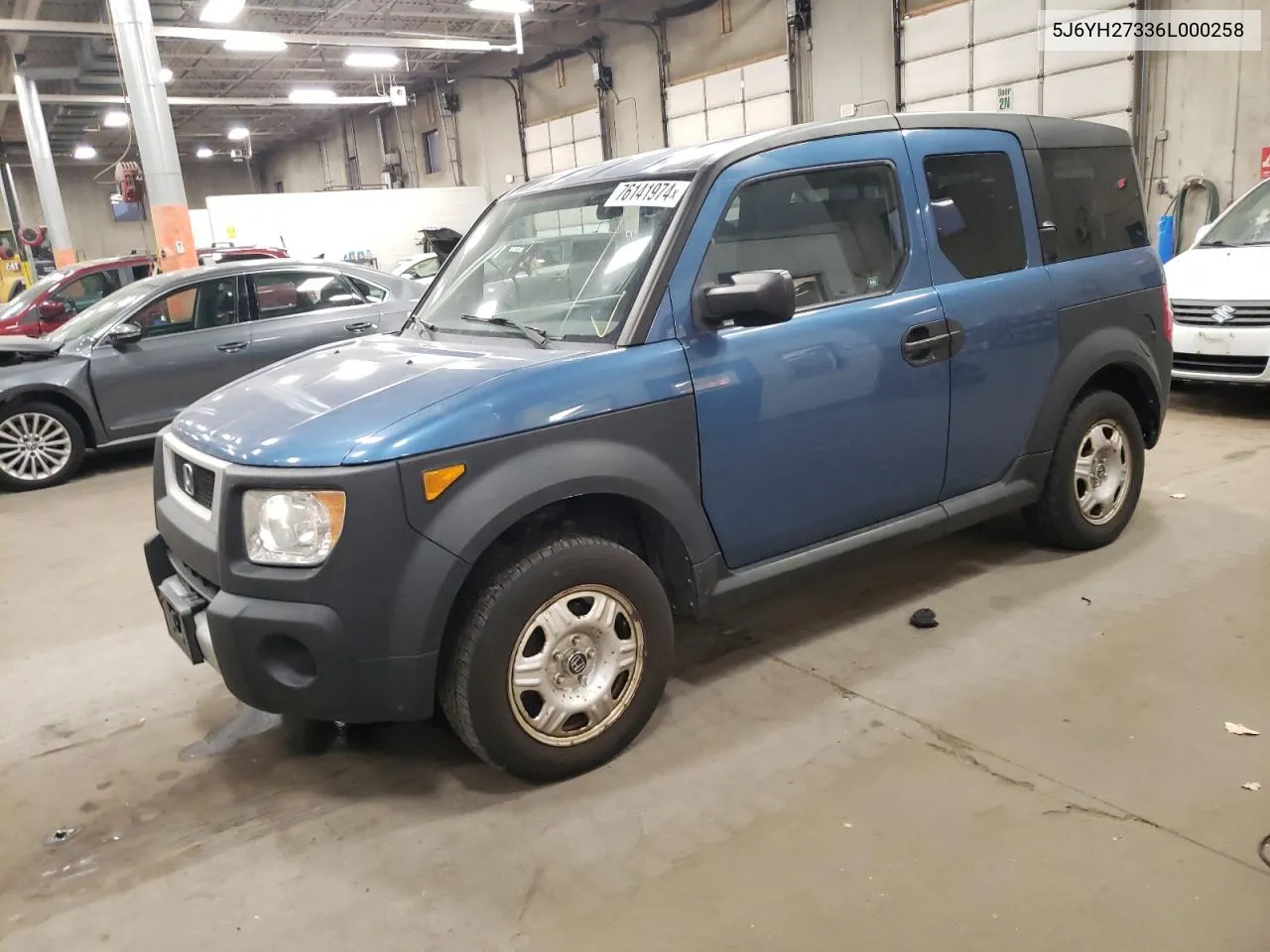 2006 Honda Element Lx VIN: 5J6YH27336L000258 Lot: 76141974