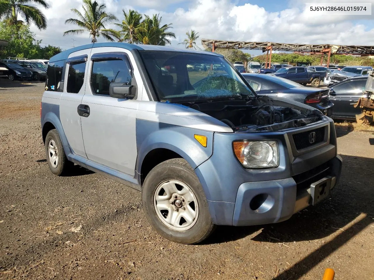 2006 Honda Element Ex VIN: 5J6YH28646L015974 Lot: 76569384