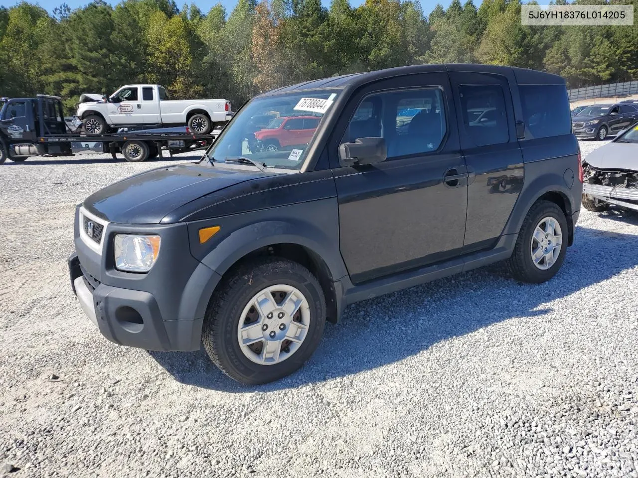 2006 Honda Element Lx VIN: 5J6YH18376L014205 Lot: 76788844