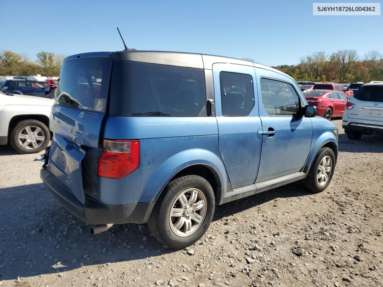 2006 Honda Element Ex VIN: 5J6YH18726L004362 Lot: 77868444