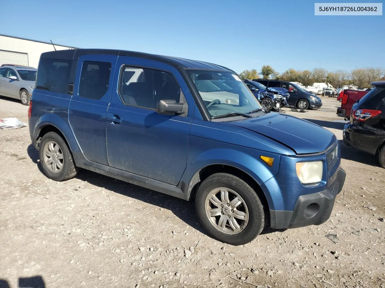 2006 Honda Element Ex VIN: 5J6YH18726L004362 Lot: 77868444