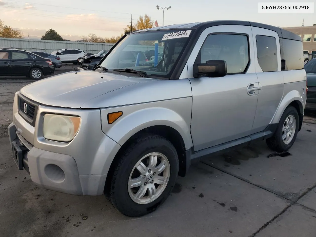 2006 Honda Element Ex VIN: 5J6YH28756L002918 Lot: 78477944