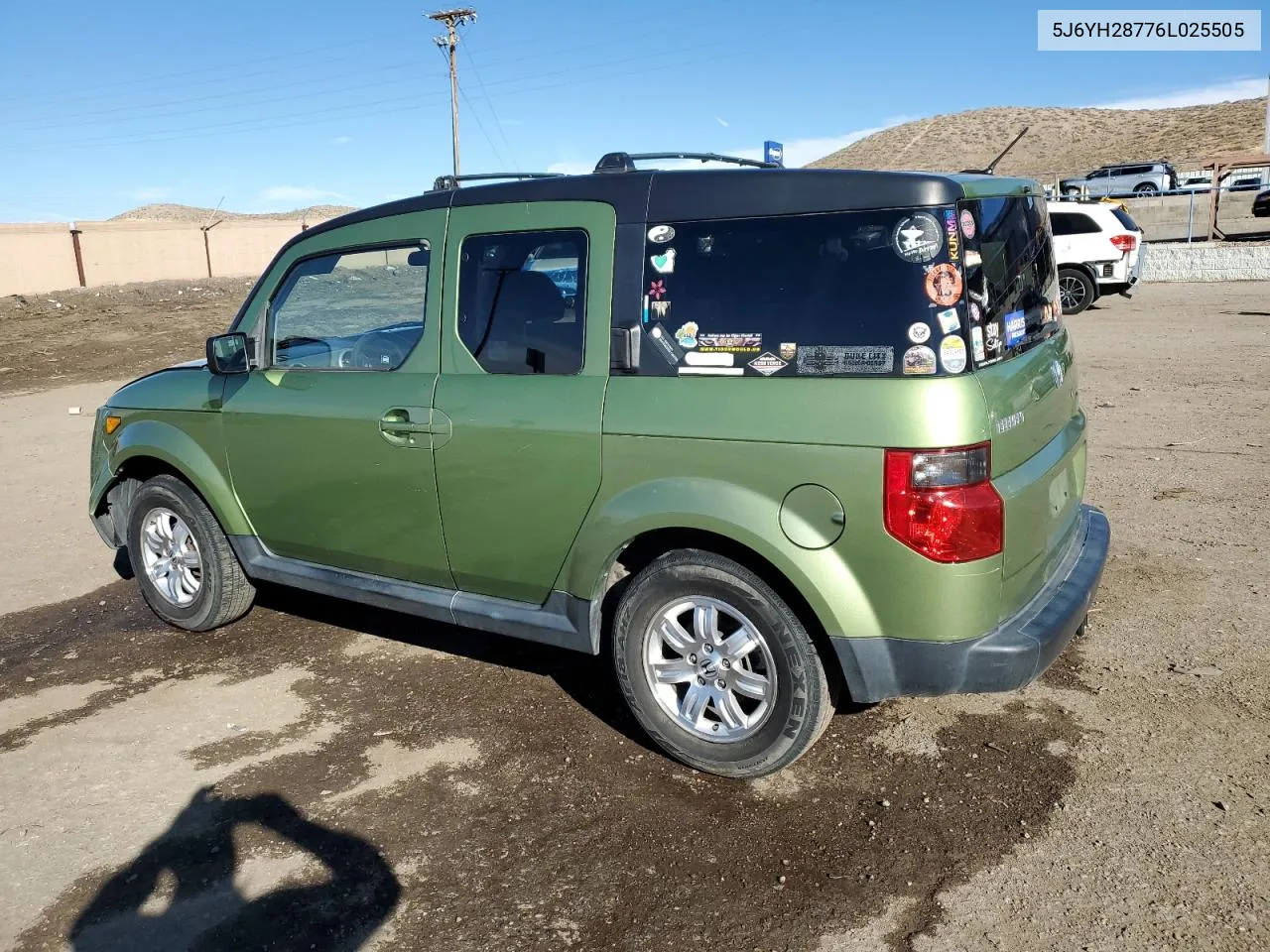 2006 Honda Element Ex VIN: 5J6YH28776L025505 Lot: 78729174