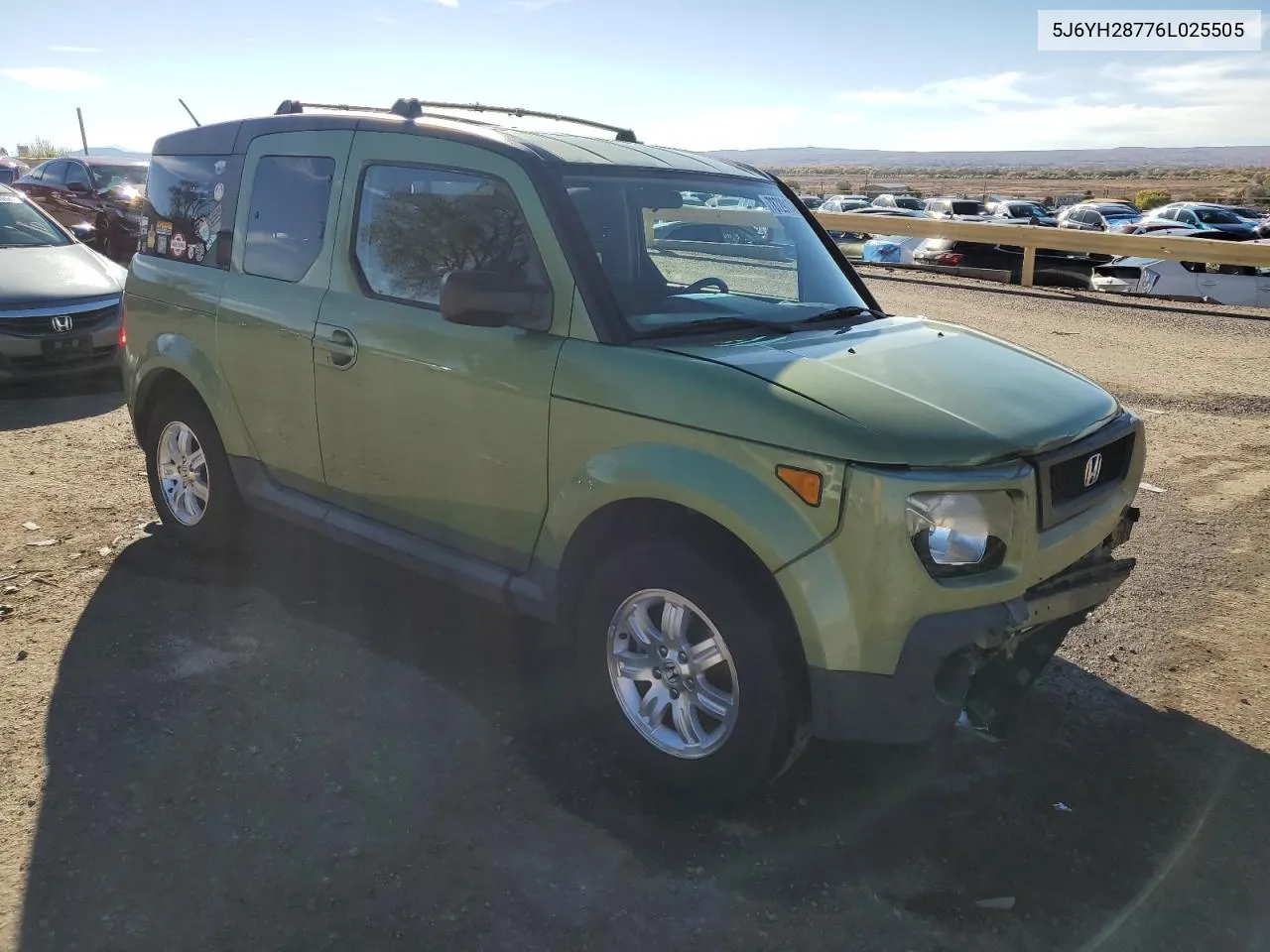 2006 Honda Element Ex VIN: 5J6YH28776L025505 Lot: 78729174