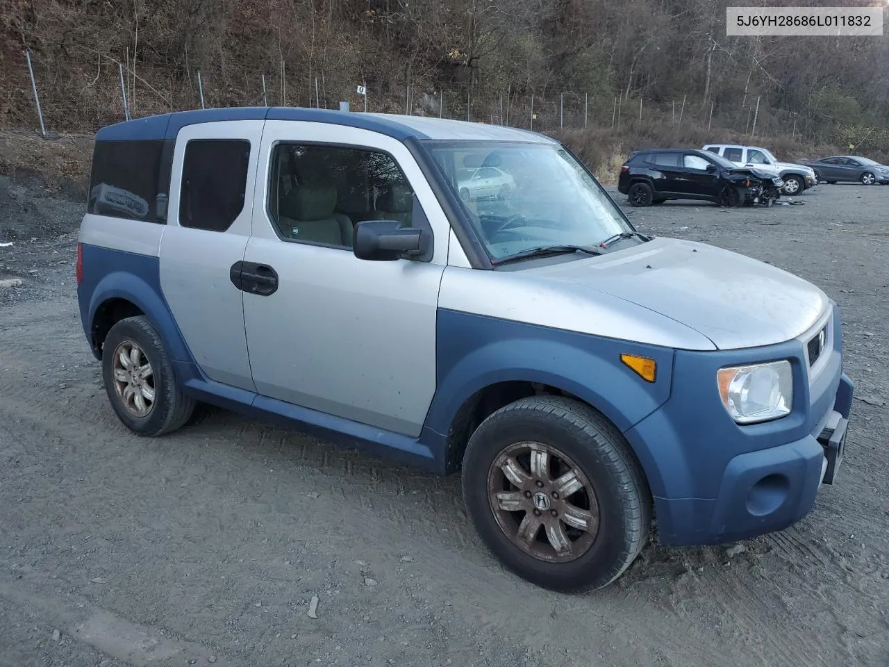 2006 Honda Element Ex VIN: 5J6YH28686L011832 Lot: 79066564