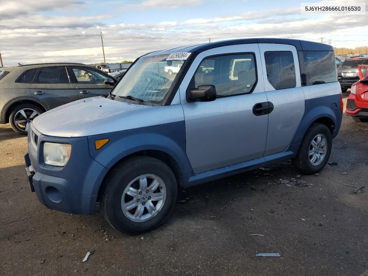 5J6YH28666L016530 2006 Honda Element Ex