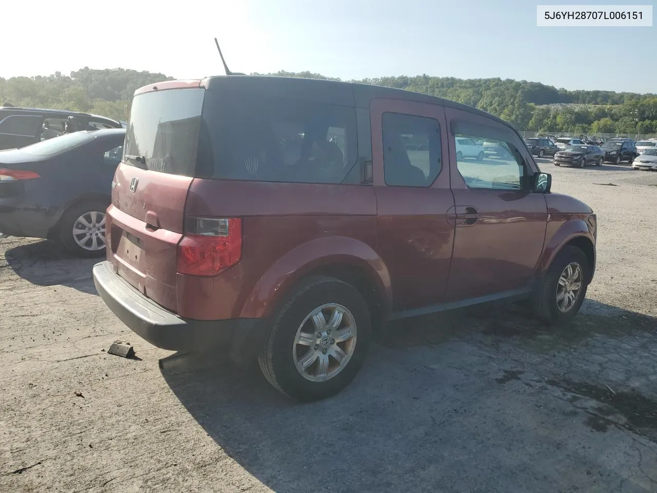 2007 Honda Element Ex VIN: 5J6YH28707L006151 Lot: 68361344