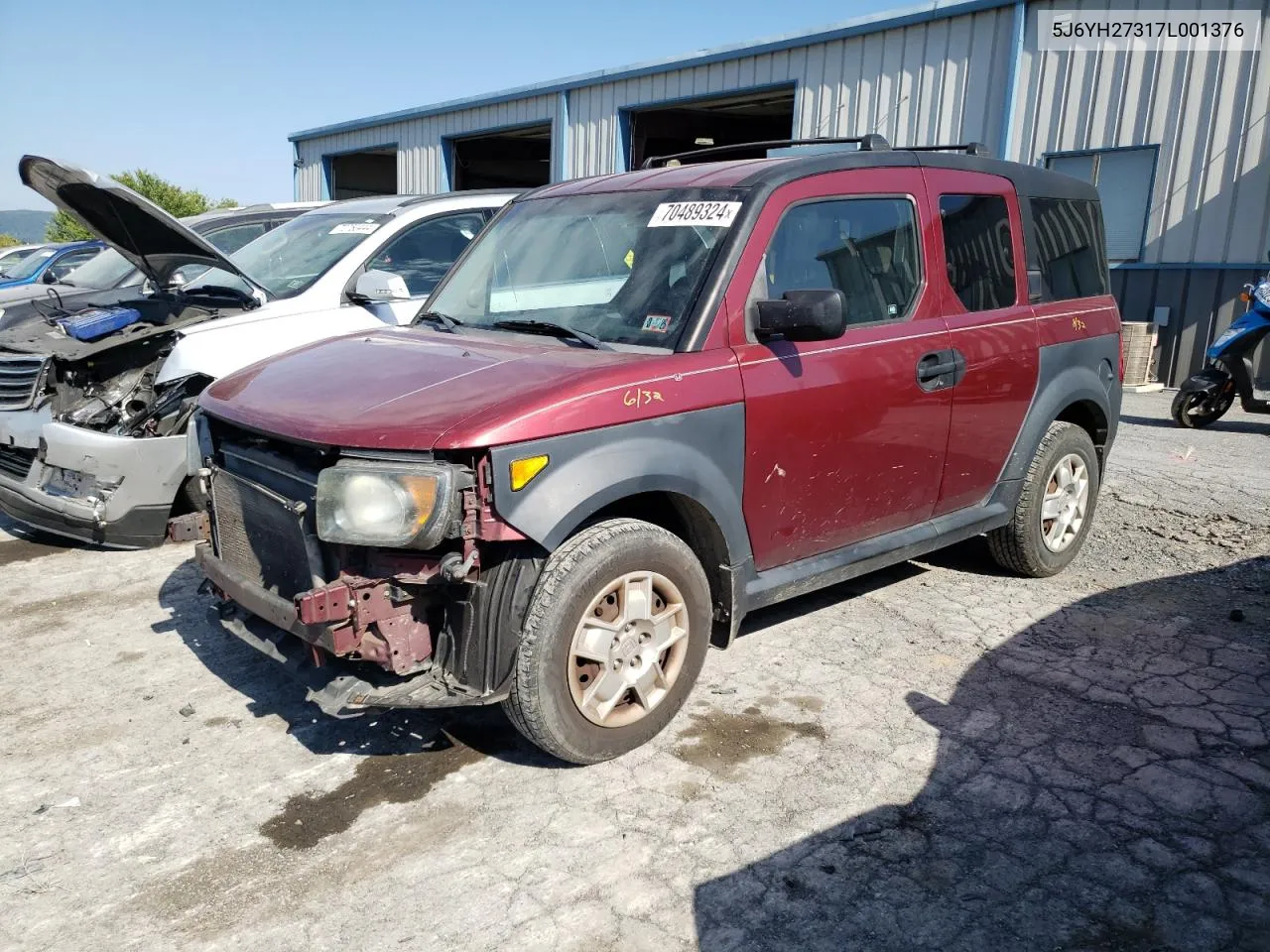 2007 Honda Element Lx VIN: 5J6YH27317L001376 Lot: 70489324