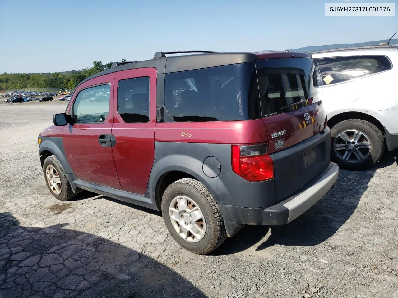 2007 Honda Element Lx VIN: 5J6YH27317L001376 Lot: 70489324