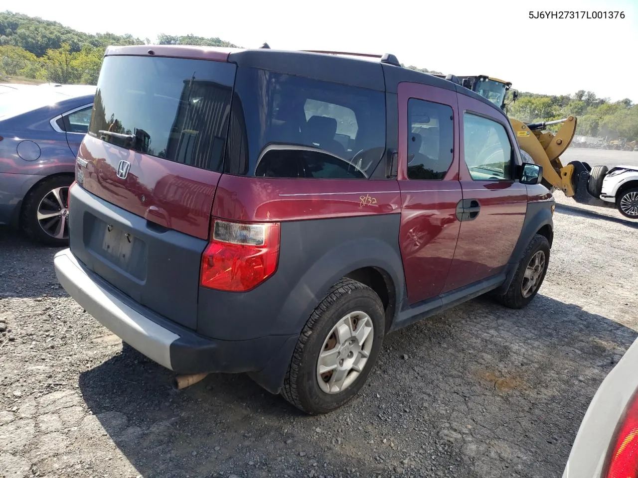 2007 Honda Element Lx VIN: 5J6YH27317L001376 Lot: 70489324