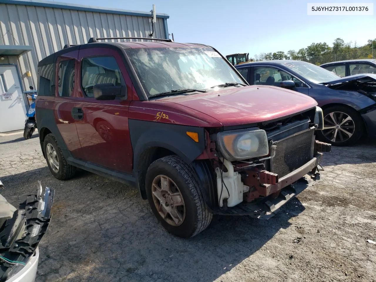 2007 Honda Element Lx VIN: 5J6YH27317L001376 Lot: 70489324