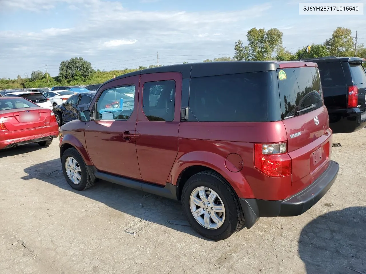 2007 Honda Element Ex VIN: 5J6YH28717L015540 Lot: 72989054