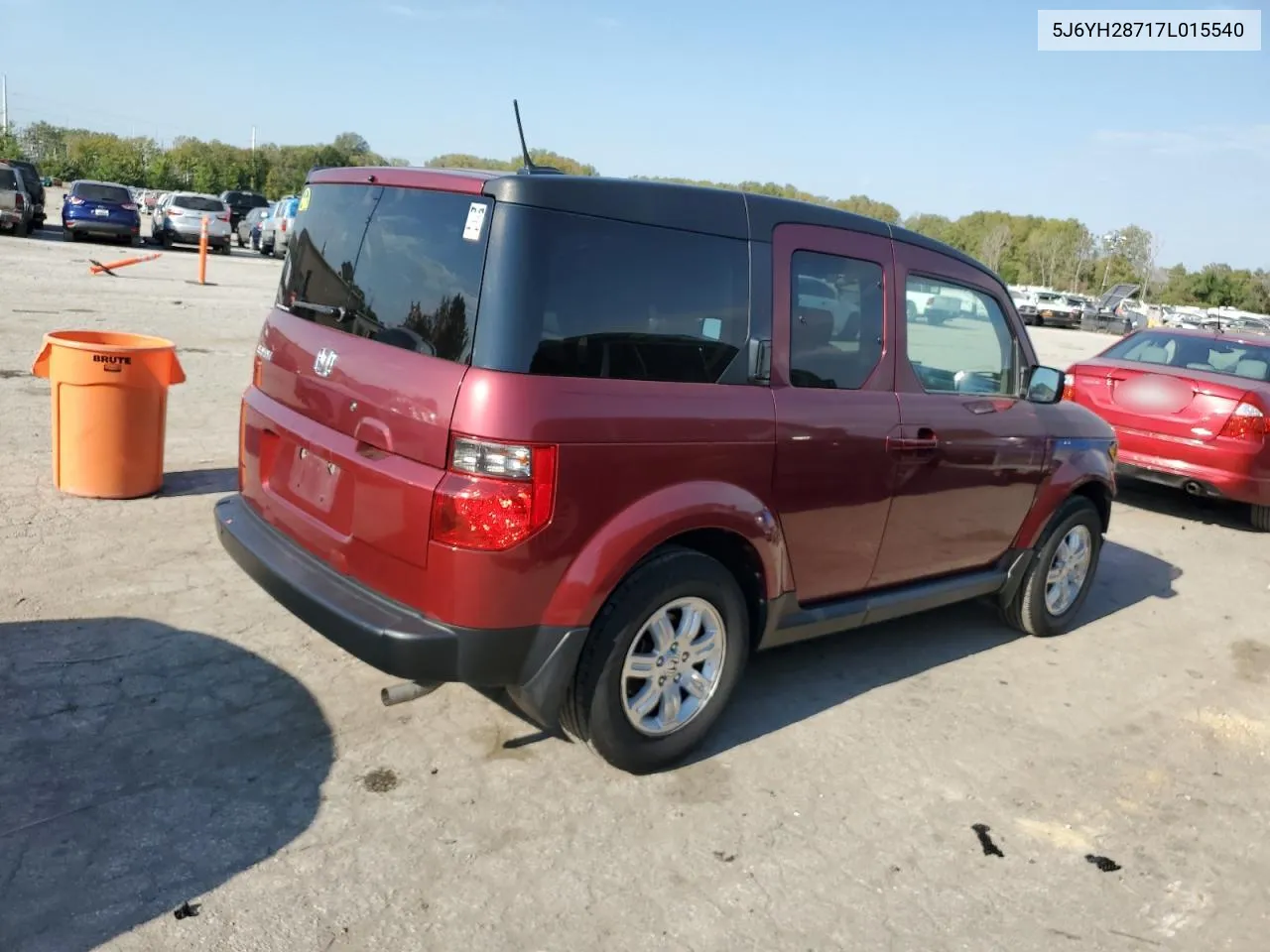 2007 Honda Element Ex VIN: 5J6YH28717L015540 Lot: 72989054