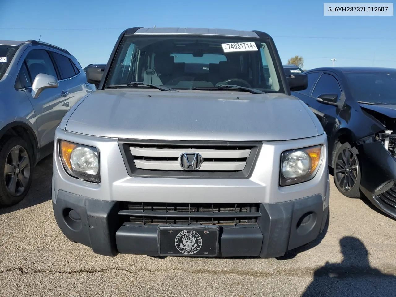 2007 Honda Element Ex VIN: 5J6YH28737L012607 Lot: 74031714