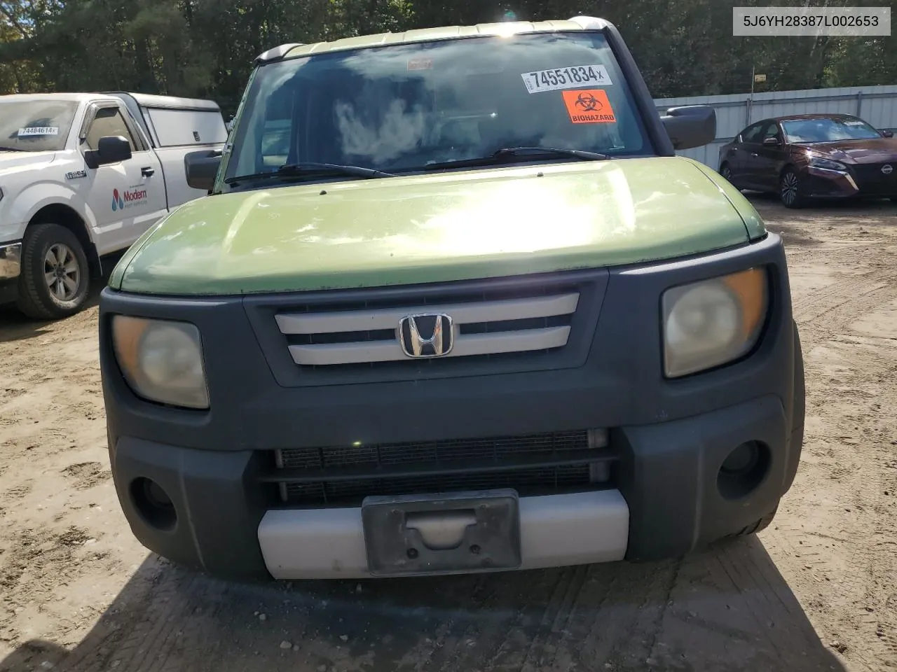 2007 Honda Element Lx VIN: 5J6YH28387L002653 Lot: 74551834