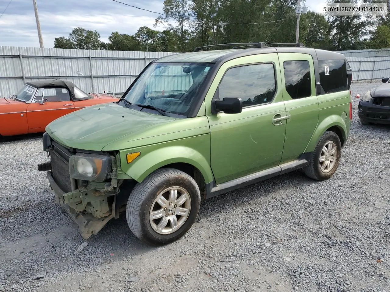 2007 Honda Element Ex VIN: 5J6YH287X7L014435 Lot: 75097404