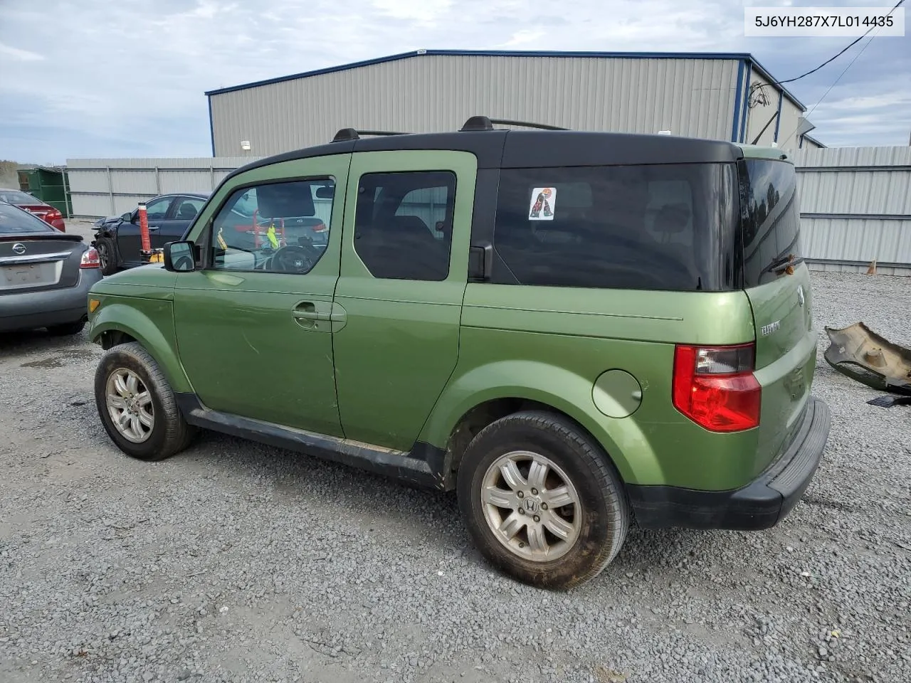 2007 Honda Element Ex VIN: 5J6YH287X7L014435 Lot: 75097404