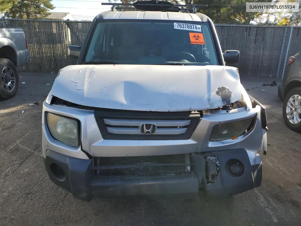 2007 Honda Element Ex VIN: 5J6YH18787L015934 Lot: 76376974