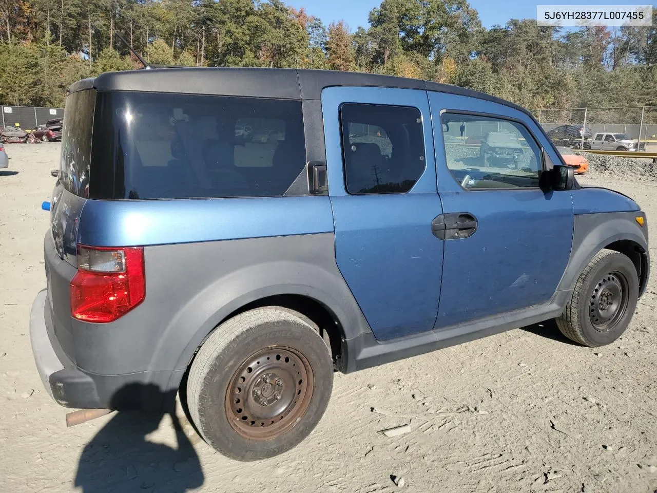 2007 Honda Element Lx VIN: 5J6YH28377L007455 Lot: 77358344